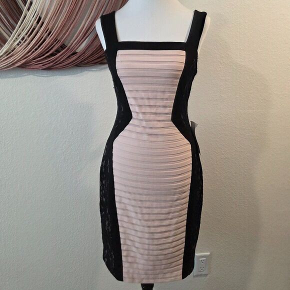 NWT Jax Black and Pink Cocktail Dress Sz 8 - Picture 1 of 4